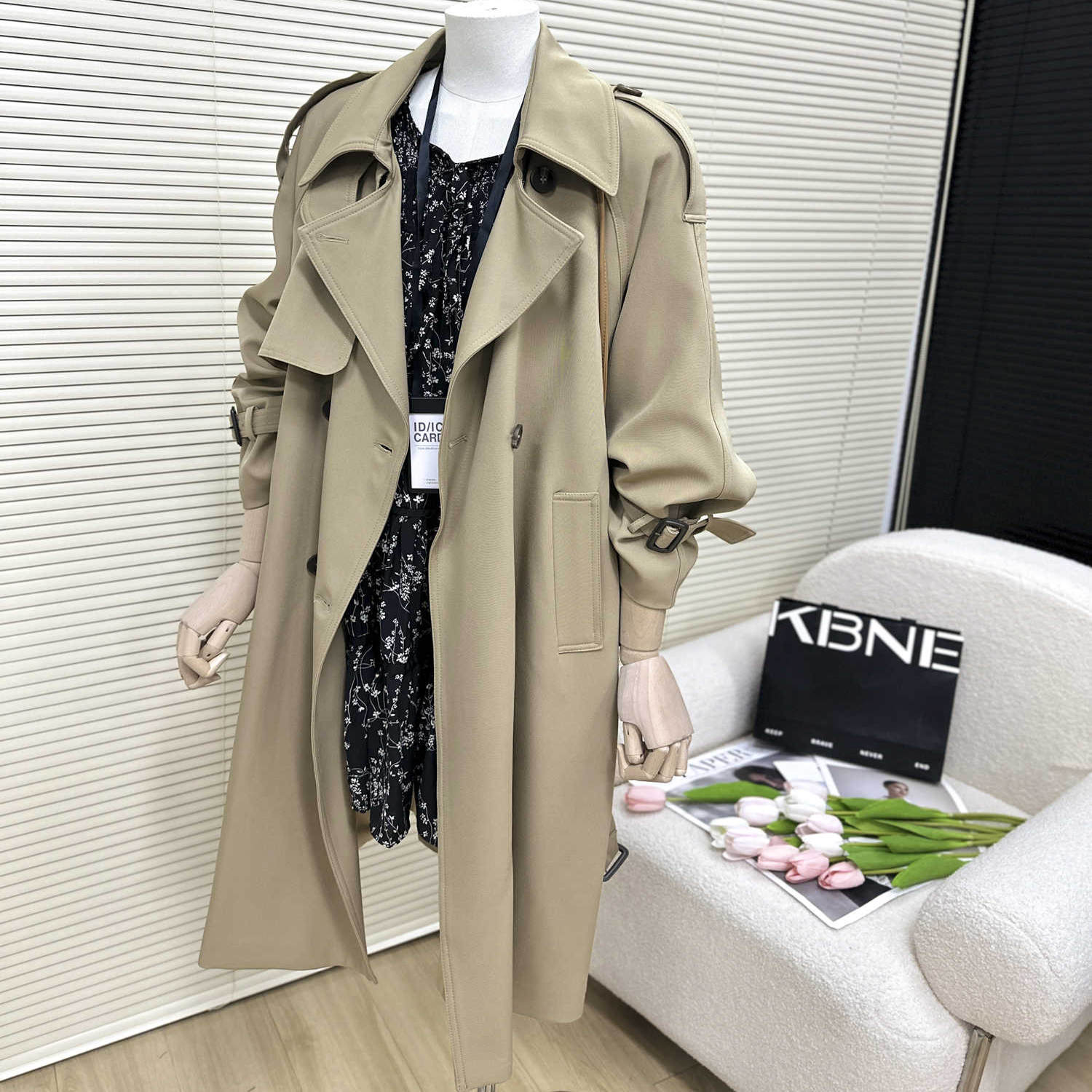 风衣女中长款韩版流行高级英伦