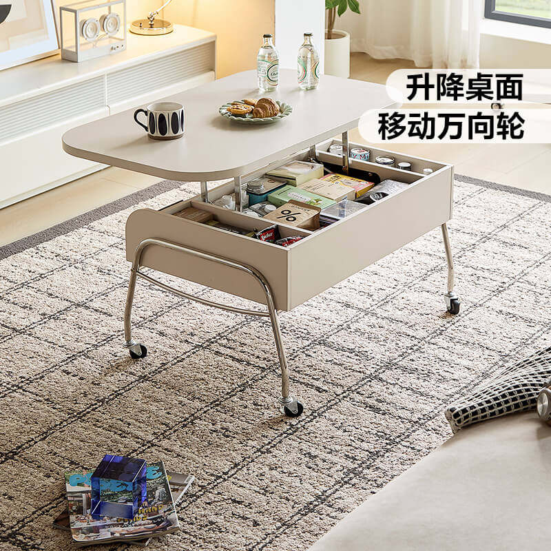 林氏家居小户型可移动升降茶几图片