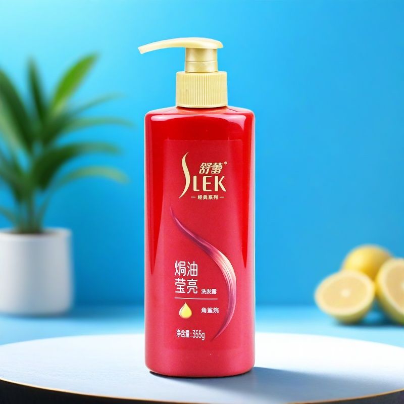 舒蕾洗发水355g焗油莹亮柔顺洗发露头膏原山茶花染烫受损暗哑角鲨