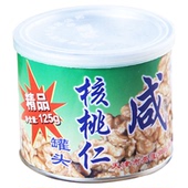 1份 天津英蓬友谊牌咸核桃仁罐头100g125g即食坚果户外零食 包邮