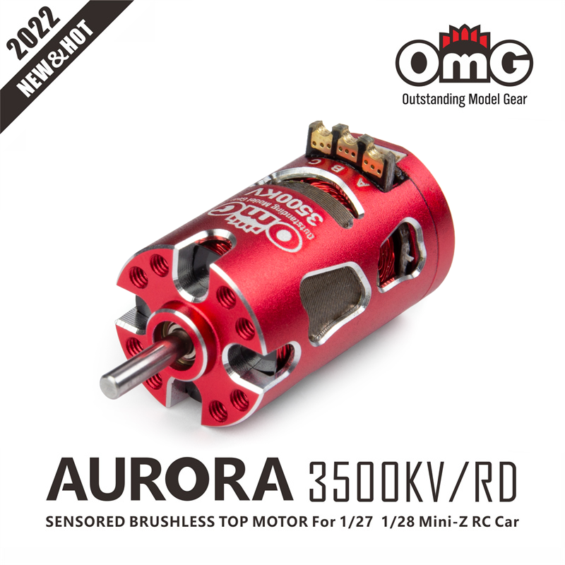OMG 1|28 모기 자동차 브러시리스 모터 AURORA V2 미니 RC 원격 제어 자동차 MINIZ 전원