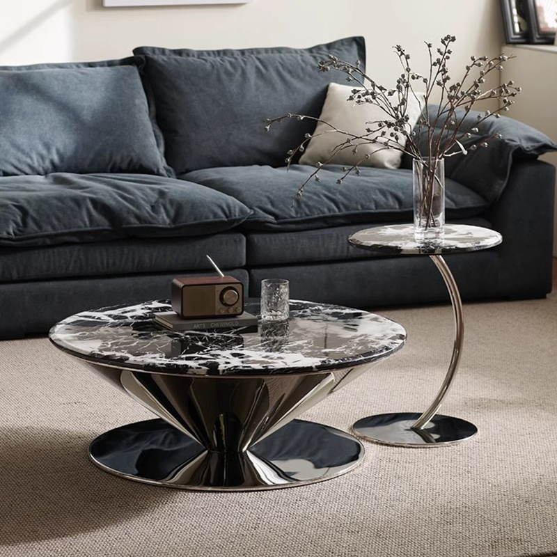 茶几飞碟不锈钢大理石
