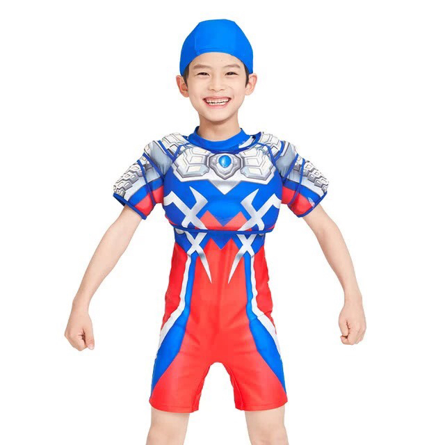 山姆 奥特曼浮力泳衣套装男童连体游泳衣漂浮衣学习游泳温泉 特价