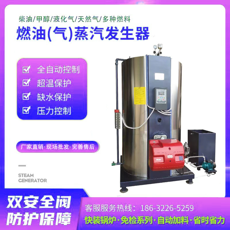 锅炉燃油燃气柴油天然气蒸汽全自动小型馒头酿酒灭菌蒸发器