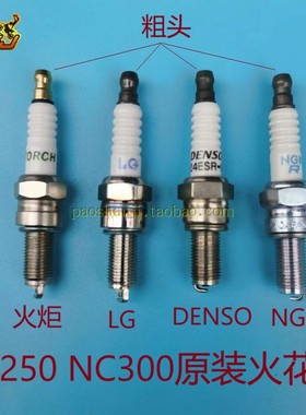 波速尔歼5泰坦M2M4猛禽猛狮RTC300正林NC250宗申原装配件火花塞