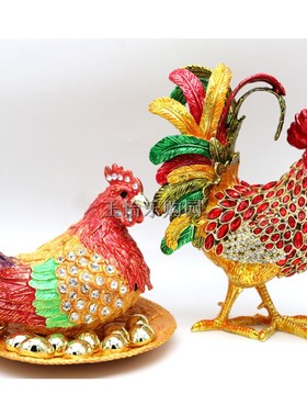 七彩俄罗斯摆件柜台金属工艺品