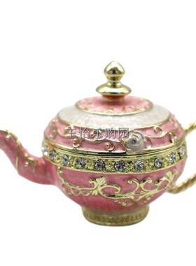 珐琅彩金属仿真阿拉伯拉丁酒壶摆件家居饰品柜台摆设家居饰品送礼