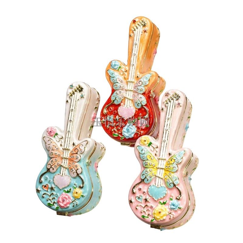 锡金属工艺品俄罗斯珐琅彩小提琴摆件家居摆设节生日礼物乐器造景