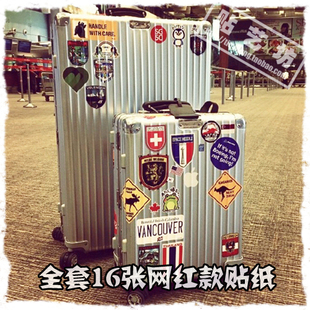 包邮网红款大号rimowa旅行箱贴纸行李箱拉杆箱笔记本电脑箱包防水