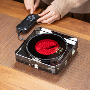 福熙堂水晶外壳线控1100W电陶炉防水不挑壶电陶炉茶炉定时保温