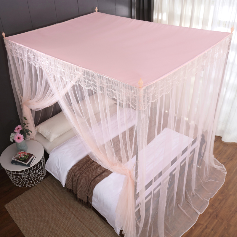 双人蚊帐子家用老式1.8x2m2.2大床1一二5五8八1.5米防尘顶单开门 - 封面