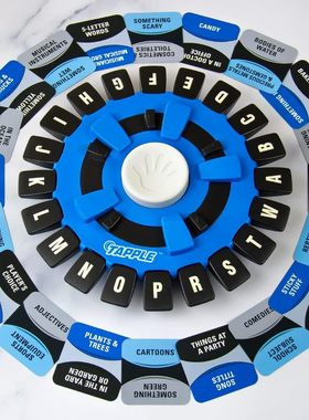 跨境疯狂字母转盘tapple趣味英文桌游快节奏家庭棋盘亲子益智玩具