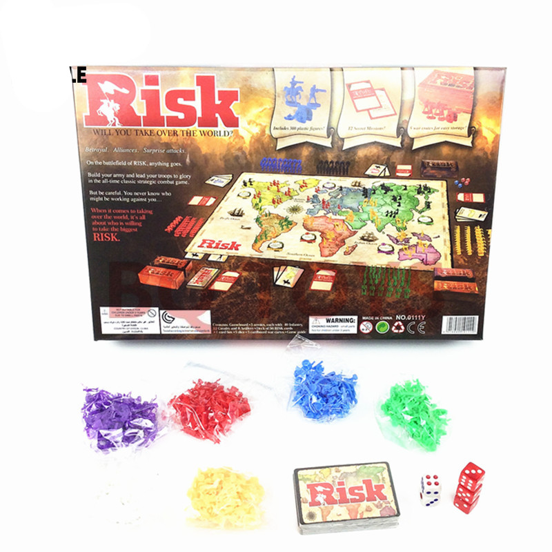 经典英文战争桌游男孩子益智休闲策略游戏 ENGLISH RISK GAME-封面