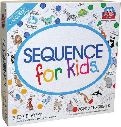 跨境英文SEQUENCE FOR KIDS儿童动物序列游戏卡牌3-6早教亲子互动