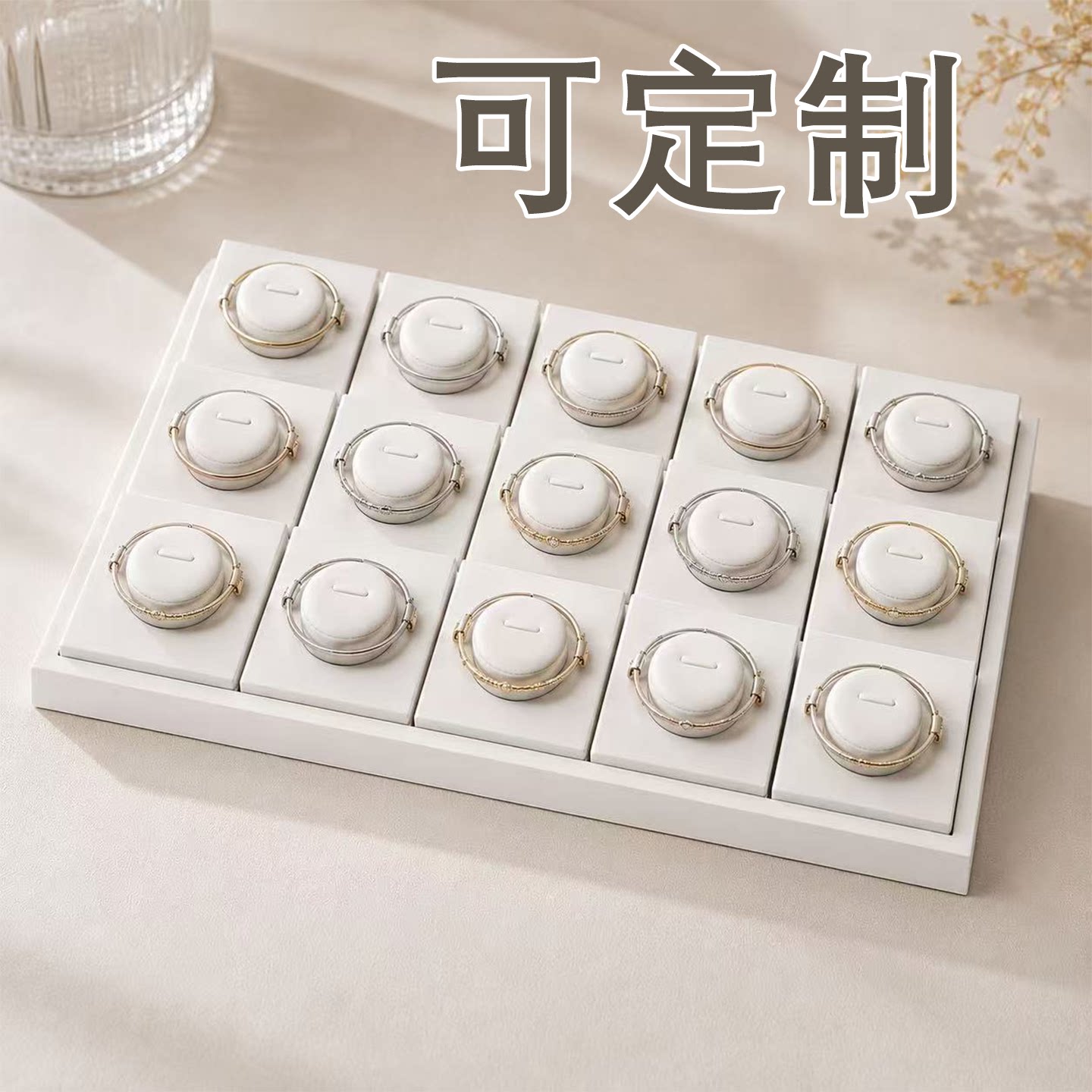芃琪首饰展示架多格分层珠宝展示柜台可定制饰品收纳架陈列架简约