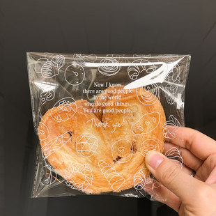 蝴蝶酥透明自粘袋网红大蝴蝶酥独立包装袋加厚酥饼桃酥饼干点心袋