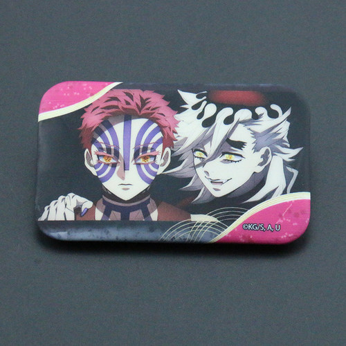 鬼灭之刃童磨猗窩座方吧唧无限列车篇场面写动漫徽章日谷复刻平替