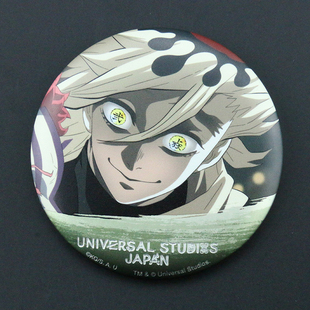 鬼灭之刃上弦之二童磨usj吧唧动漫谷子浮雕烫色徽章日谷复刻代餐