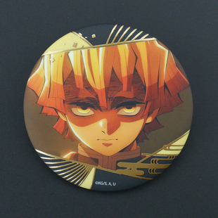 鬼灭之刃善逸烫金吧唧无限城篇场面写触感膜徽章第三弹日谷代餐品