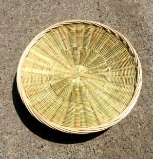 竹编果盘 水果篮 纯手工天然带脚竹篮 竹制果篮 无漆菜篮 小篮子