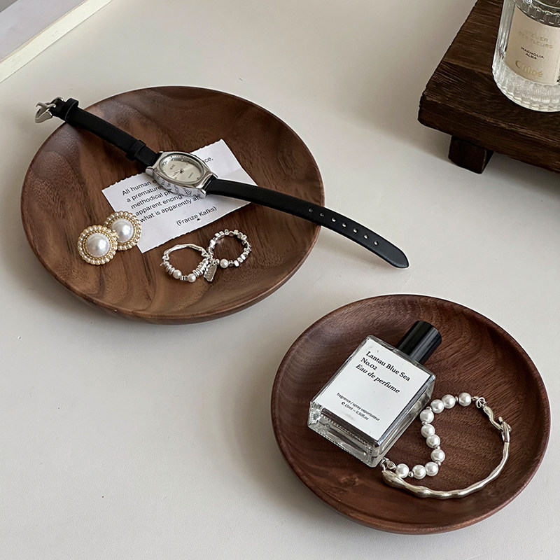 实木首饰盘香薰托盘装饰摆件轻奢高级感拍照道具桌面杂物收纳盘,家居饰品,香薰托盘,淘宝优惠券,粉丝福利购,淘宝优惠卷