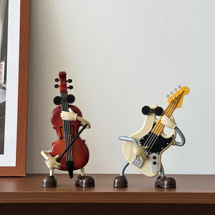 创意音乐盒吉他提琴八音盒生日礼物礼品客厅玄关桌面摆件装饰品