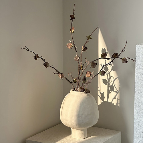 中古风假花仿真花摆设仿真绿植陶瓷花瓶客厅酒柜玄关桌面摆件装饰