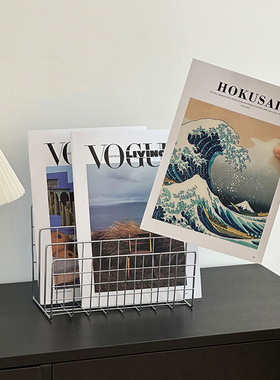 仿真杂志收纳架装饰摆件现代简约卡纸艺术高级感拍照道具高颜值