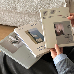 简约仿真书杂志装饰摆件家居桌面文艺北欧英文书复古高级拍照道具