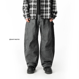 SAINT MASTER2026春季新款男士潮流宽松休闲百搭日常舒适工装裤