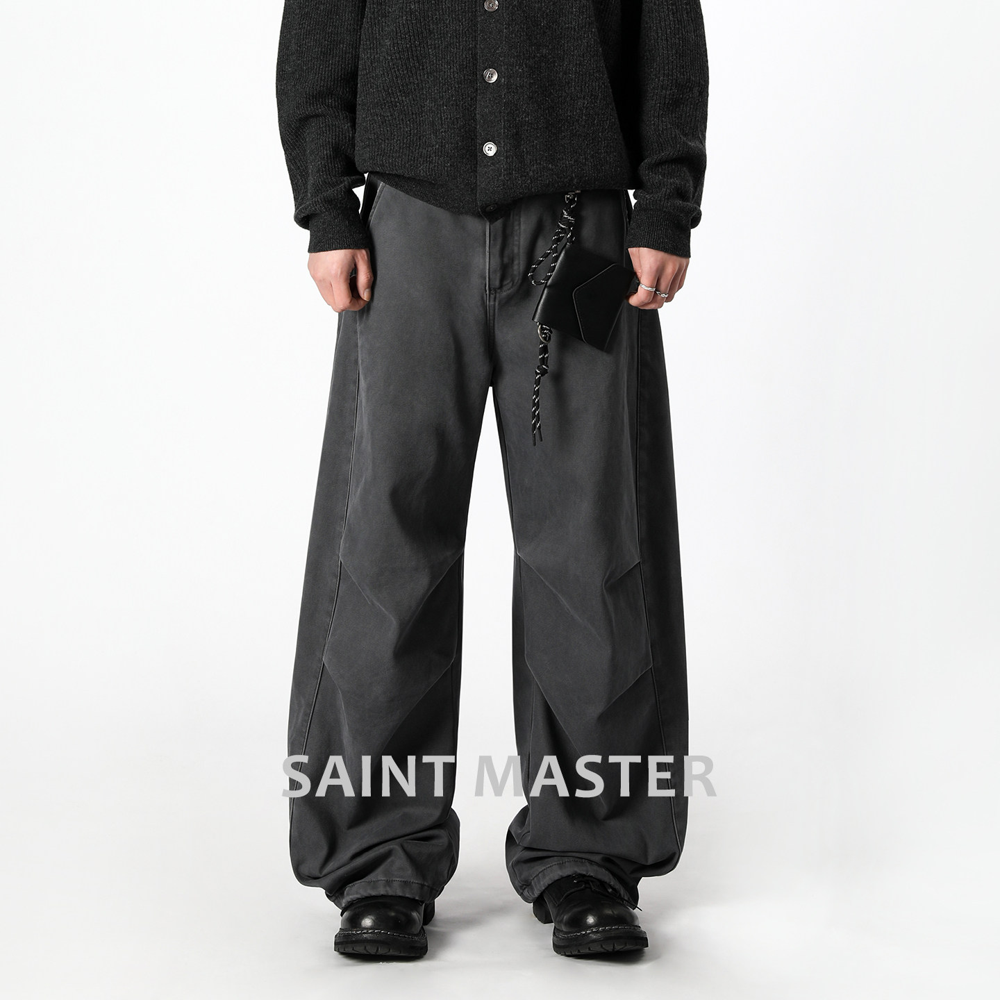 SAINT MASTER男士潮流宽松休闲百搭日常舒适通勤下装牛仔裤长裤,男装,休闲裤,淘宝优惠券,粉丝福利购,淘宝优惠卷