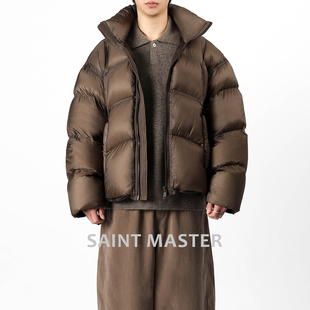 SAINT MASTER2026新款冬季日常休闲高街美式短款男女上衣羽绒服