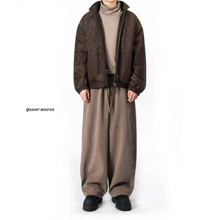 SAINT MASTER2026春季新款男士外套冬季春秋舒适日常休闲百搭棉服