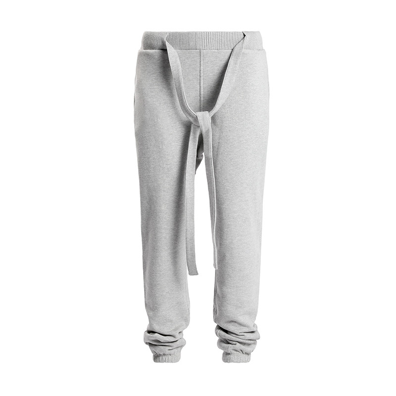 thumbnail for SAINT MASTER fleece-lined jogger ribbon men's autumn/winter warm casual sweatpants