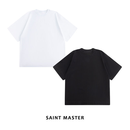 SAINTMASTER半袖宽松纯棉T恤