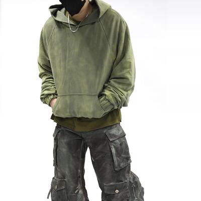 St.M水洗双层卫衣情侣外套