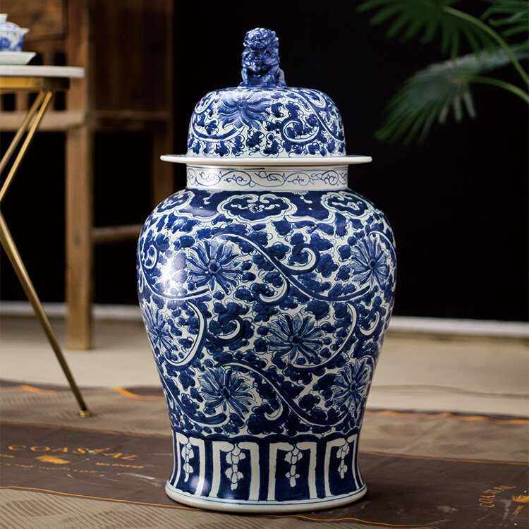 柴窑仿古装饰品景德镇陶瓷器中式
