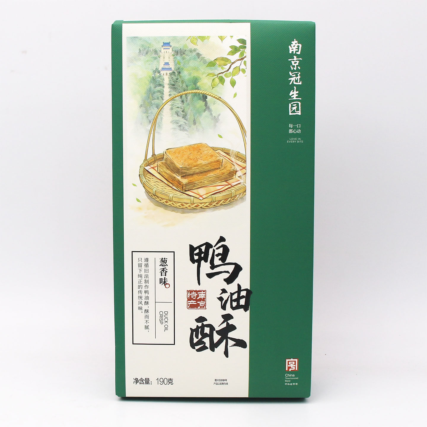 南京冠生园葱香味/椒盐味鸭油酥 传统休闲零食品送礼糕点心伴手礼