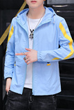 2021春秋薄外套百搭防晒服男潮流韩版夏季连帽防晒衣F918-P25，男装夹克，星座509