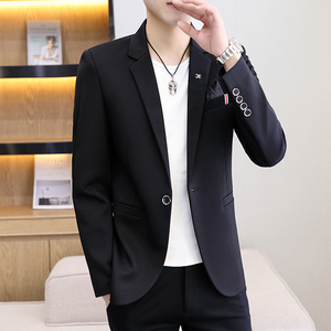 休闲潮牌西装男修身韩版青年男休闲小西服春秋上衣外套S2118-P75图片