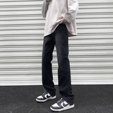美式高街黄泥牛仔裤男女潮牌直筒弹力休闲长裤子YZ87-P50/加绒P58，男装牛仔裤，星座509