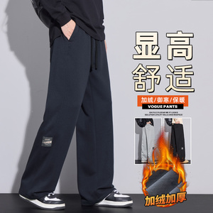 青少年运动休闲裤男款秋冬季加厚卫裤保暖外穿Z2573-P45/加绒P55图片