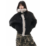 美式辣妹街头座山雕毛领棉服女冬季新款慵懒风夹克外套YD02-P130，男装夹克，星座509