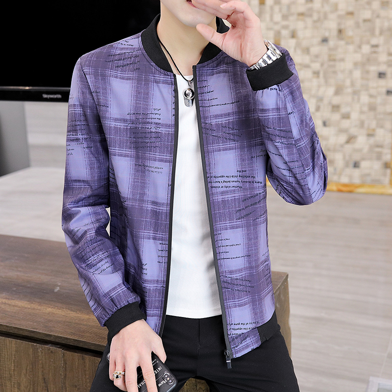 Spring new youth jacket spring casual loose handsome baseball collar jacket men's wear