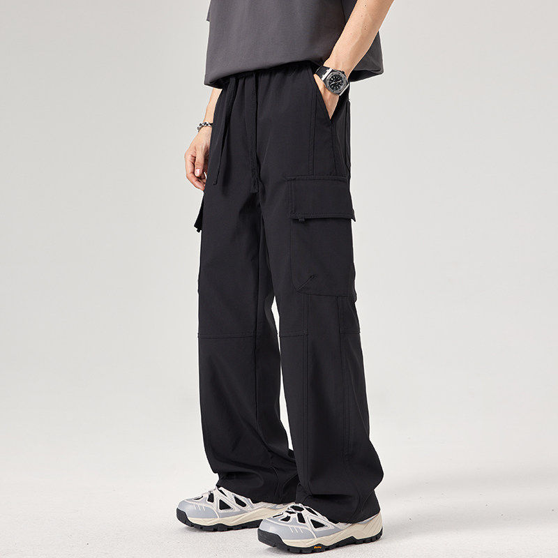 春季多口袋工装裤男美式冲锋裤宽松直筒休闲伞兵长裤子Z9810-P50,男装工装外套,星座509