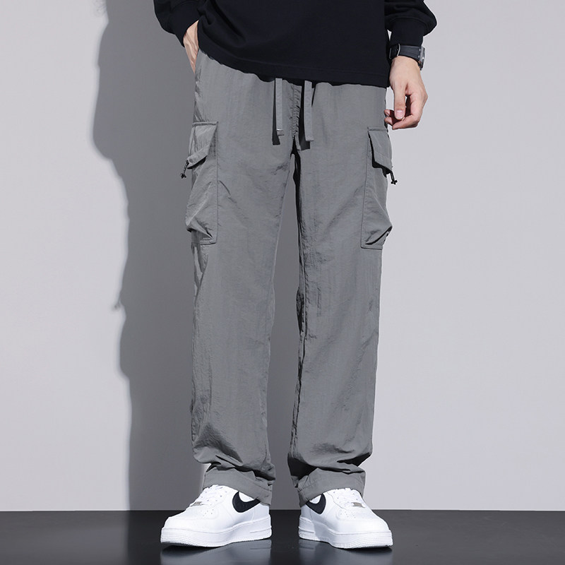 工装裤男宽松直筒登山裤秋季美式伞兵机能休闲冲锋长裤Z2353-P50,男装工装外套,星座509