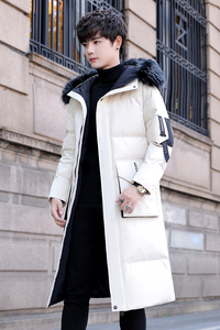 棉衣男长款过膝情侣外套冬季韩版潮流羽绒棉服潮牌棉袄DS605-P155图片