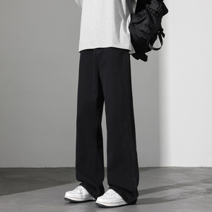 美式微喇复古牛仔裤男春季2026新款长裤宽松直筒阔腿裤J8065-P45，男装牛仔裤，星座509