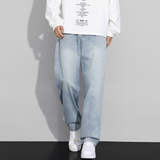 牛仔裤男美式复古直筒宽松2025新款秋季潮牌阔腿休闲长裤TG99-P50，男装牛仔裤，星座509
