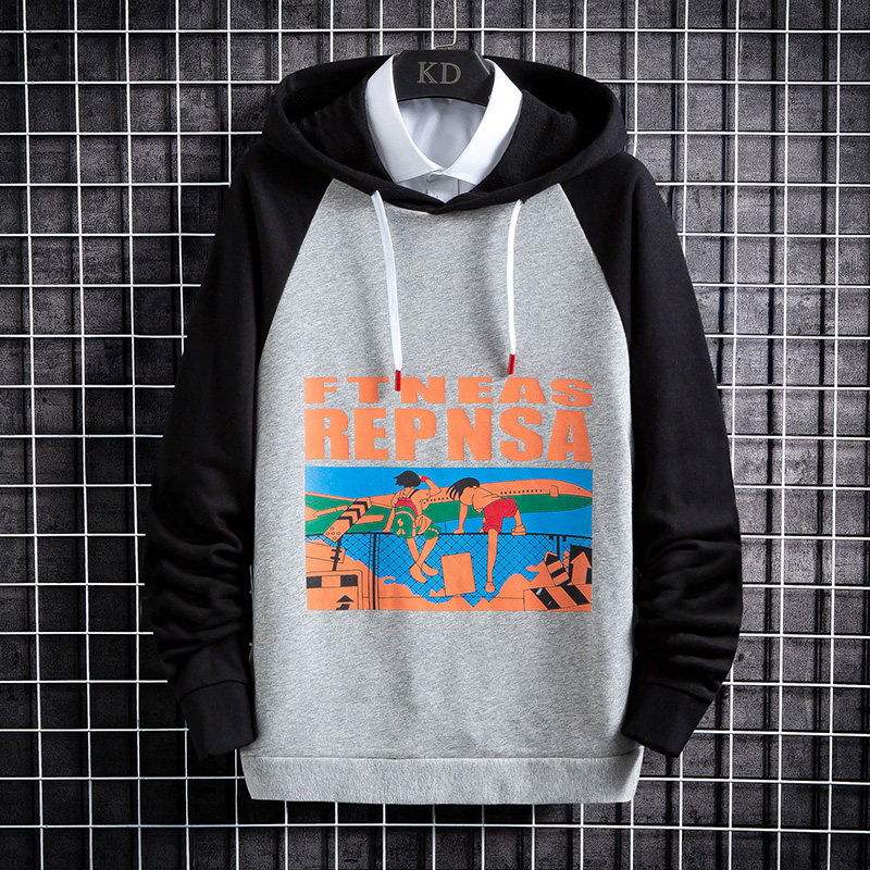卫衣男连帽早秋新款韩版宽松男生长袖外套潮流秋装上服HS2118-P35,男装卫衣,星座509